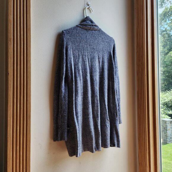 Barefoot Dreams Blue/Gray Angled Open Cardigan Sizze XS/S - Picture 13 of 16